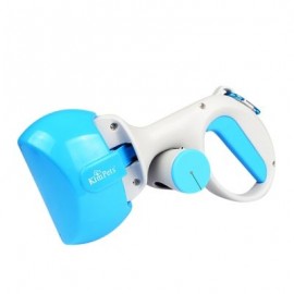 Kimpets Pet Shit Scooper Cleaning Accessory Feces Clip Tool (BLUE)