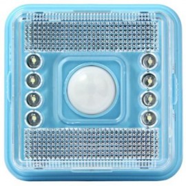 L0803 AUTO PIR 8 LEDS LIGHT INFRARED HUMAN BODY INDUCTION LAMP (BLUE)