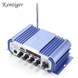 Kentiger HY - 604 HiFi 4-channel Stereo Car Audio Remote Control Amplifier (DEEP SKY BLUE)