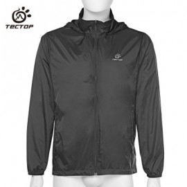Tectop JL - 3009 Men Breathable Sports Jacket Windproof Light Beach Wear (SMOKEY GRAY)