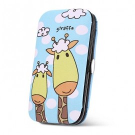 7pcs Manicure Pedicure Stainless Steel Grooming Nail Clipper Cut Scissor  (CORAL BLUE)