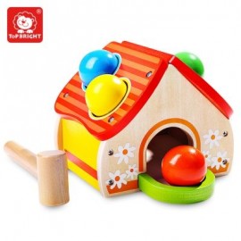 Topbright 6947 Wooden House Toy Small Hammer Knocking Balls (MULTI)