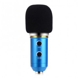 BM - 300FX Audio Sound Recording Condenser Microphone with Foldable Tripod (BLUE)