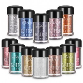 POPFEEL 12 Color Brighten Highlight Eye Shadow Glitter Powder (#001)