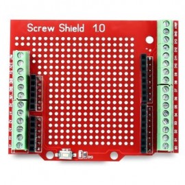 Proto Screw Shield Assembled Prototype Terminal Expansion Board for Arduino (RED)