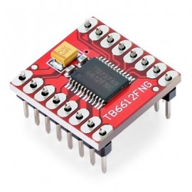 TB6612FNG Dual Motor Drive Controller Board Module with Pin Header  (RED)