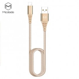 Mcdodo CA - 5090 8 Pin Fast Charging Cable Nylon LED Indicator 2A 1.2M for iPhone (GOLD)