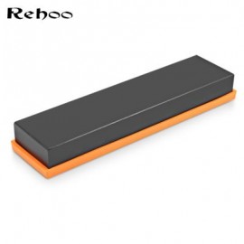 Reboo Sharpening 5000 Grit Whetstone Grinder Natural Magma Stone Silicone Base (GRAY)