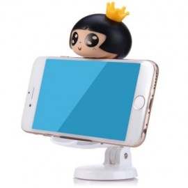 APRIL DOOL ROTATABLE CAR HOLDER FOR IPHONE 6 / 6 PLUS SAMSUNG S6 HTC GPS GLASSES (PINK)