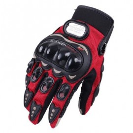 Cool Outdoor Full Finger Motorcycle Gloves (RED)