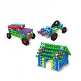 Bamboo Sticks Building Blocks Puzzle Assembling Creative Flexible Thinking Toys 80pcs (GRE