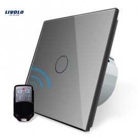 LIVOLO C7 Intelligent Remote Switch Wall Light Touch with Mini Controller (GRAY)