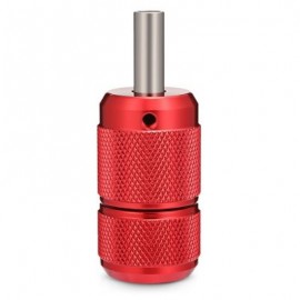 27MM Aluminum Alloy Self-locking Anti-slip Touch Tattoo Grip for Machine Needles (RED)