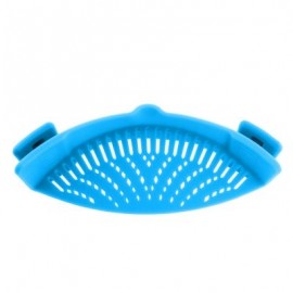 HOUSEHOLD SILICONE KITCHEN STRAINER CLIP PAN DRAIN RACK (WINDSOR BLUE)