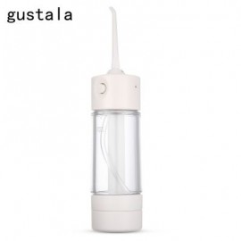 gustala LV190S Portable Manual Oral Irrigator Water Flosser Dental Spa (WHITE)
