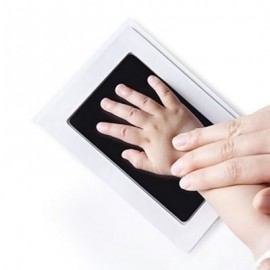 Baby Footprint Handprint Ink Pad for Early Childhood DIY Keepsakes (BLACK)