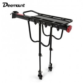 Deemount Bike Cycling Rear Carrier Shelves Quick Release Pannier Rack Seat (BLACK)