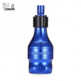 gustala 32MM Carved Adjustable Space Aluminum Tattoo Grip for Machine Needles (BLUE ORCHID