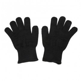 Pair of High Strength Polyester Cut-resistant Safety Gloves (BLACK)
