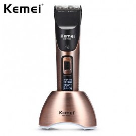 Kemei KM - 7500 Electric Hair Clipper Rechargeable LCD Cordless Adjustable Trimmer Kit (CH