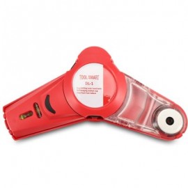 DL - 1 Drill Dust Collector with Laser Level for Picture Hanging (RED)