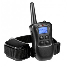 998DA Rechargeable Remote Dog Training Collar 190m Range  (BLACK)
