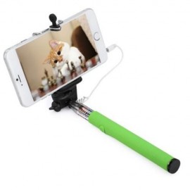 Z07 - 5S 3.5MM USB CABLE CONNECTION EXTENDABLE SELF PORTRAIT SELFIE HANDHOLD STICK MONOPOD