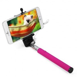 Z07 - 5S 3.5MM USB CABLE CONNECTION EXTENDABLE SELF PORTRAIT SELFIE HANDHOLD STICK MONOPOD