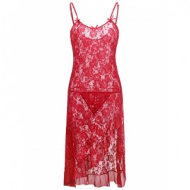 Plus Size Floral Print Ruffle Hem Slip Dress  (LOVE RED)