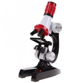 Children Microscope 100 - 1200X Cultivate Interest in Science Education Toy (RED)