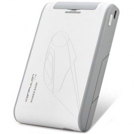 KONFULON 10000MAH DUAL USB OUTPUTS DESIGN PORTABLE MOBILE POWER BANK (WHITE)