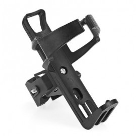 Bicycle Bike Quick Release Adjustable Water Bottle Kettle Cage Holder (BLACK)