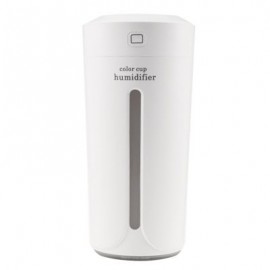 Multicolor Cup Humidifier Electric Portable Air Purifier (WHITE)