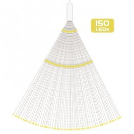 LH - BOM - YHD150WW 150-LED Dimmable Starburst String Lamp for Lighting / Decor (WARM WHIT