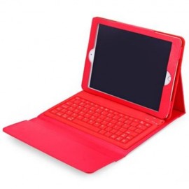 KB - 6119 SILICON BLUETOOTH 3.0 KEYBOARD FOLDING PU LEATHER CASE COVER WITH STAND HOLDER C