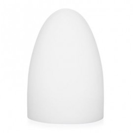 USB Rechargeable LED Egg Shape Night Light with Remote Control for Bedroom (WHITE)