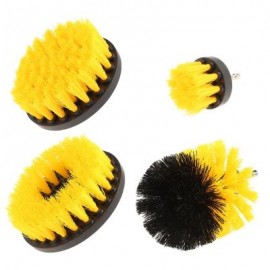 4PCS Electric Drill Cleaning Nylon Brush (YELLOW)