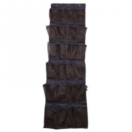 24 Grid Non-woven Bag Door Storage (COFFEE)