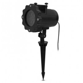 LED Projection Light Laser Lamp Decoration for Home Holiday Festival (BLACK)