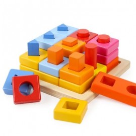 Topbright 8558 Building Blocks Puzzles Toys for Baby Teaching Aids (MULTI)
