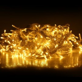 LED Curtain Icicle String Fairy Light Wedding Party Garden Decoration (WARM WHITE)