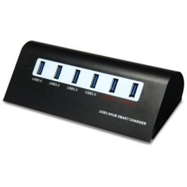 ALUMINUM ALLOY 4 USB3.0 PORTS HUB 2 QUICK CHARGE INTERFACES SMART CHARGER WITH US PLUG POW