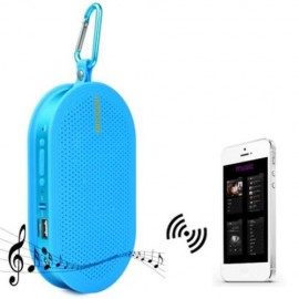 F8 BLUETOOTH 3.0 HANDSFREE SPEAKER WITH MIC VOLUME CONTROL SUPPORT TF CARD (BLUE)
