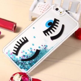 3D LIQUID BLINK FLOW QUICKSAND STYLE ANTI-SLIP BACK COVER CASE WITH TRANSPARENT FRAME FOR 