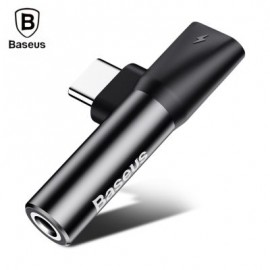 Baseus L41 Type-C Port   3.5MM Audio Female Connector Mini Adapter (BLACK)