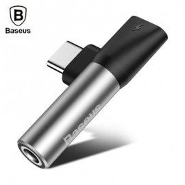 Baseus L41 Type-C Port   3.5MM Audio Female Connector Mini Adapter (SILVER)