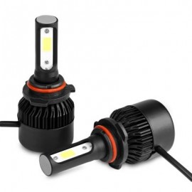 2PCS S2A 9006 / HB4 Car LED Headlight 9 - 30V 72W 6000K Front Lamp (BLACK)