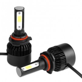 2PCS S2A 9005 / HB3 / H10 Car LED Headlight 9 - 30V 72W 6000K Front Lamp (BLACK)