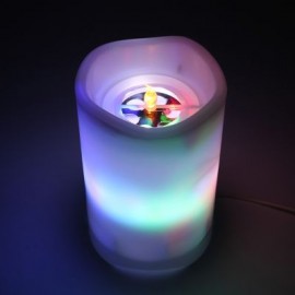 BL - TY05X 2-in-1 Night Light with Candle / Star Projection Function 1PC (CRYSTAL CREAM)