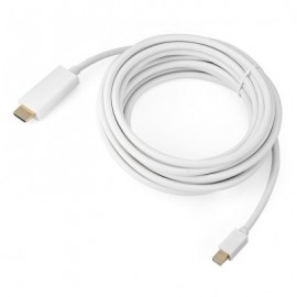 Mini DisplayPort to HDMI Cable High Resolution Support 1080P (WHITE)